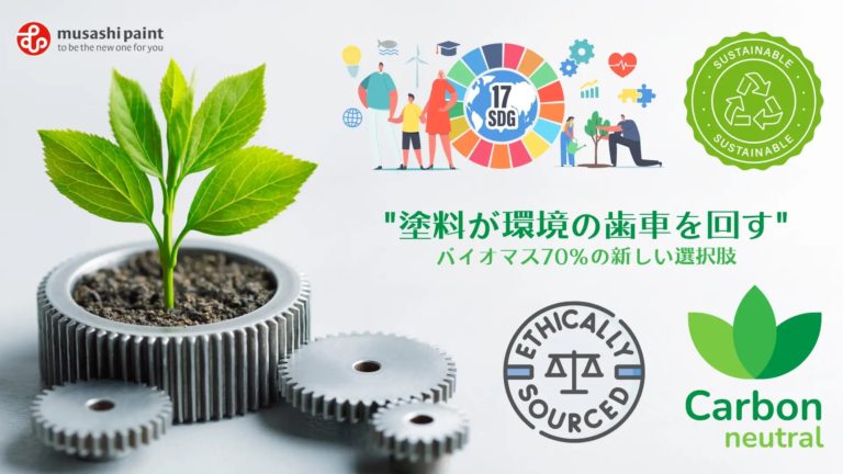 手に触れるアイテムに関わる特殊塗料、バイオマス含有塗料で未来を描く 